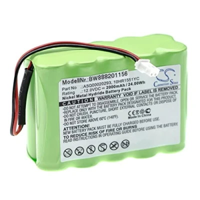 Abbildung von vhbw 1x Akku Ersatz für Siemens A5Q00020293, IAB1201 8, 10HR1551YC Alarmanlage, Alarmsystem (2000 mAh, 12 V, NiMH)