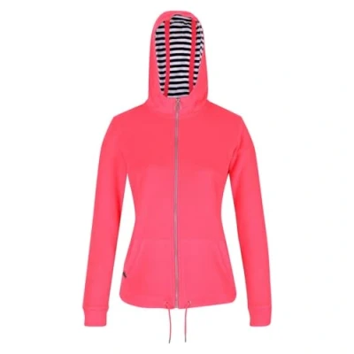 Abbildung von Regatta Bayarma Damen Kapuzenpullover, neonrosa, Frottee, Größe 40