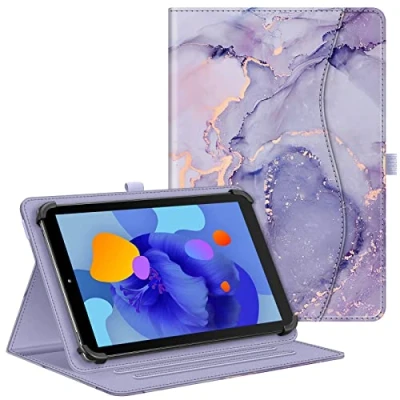 Abbildung von Fintie Tablet Universal Hülle für Blackview Tab90 11 Zoll/Tab 70/Tab 80 10&quot;, TECLAST M50HD 2024, SGIN/HotLight/DOOGEE/Lville 10.1 Zoll, Multi Winkel 9 Zoll Tablet, Lila