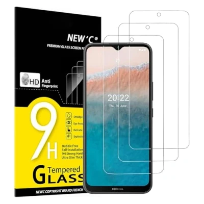 Abbildung von NEW&#039;C 3 Stück, Panzer Schutz Glas für Nokia C21 Plus, Frei von Kratzern, 9H Härte, HD Displayschutzfolie, 0.33mm Ultra klar, Ultrabeständig