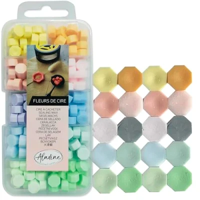 Abbildung von Aladine Wax Flowers Box Pastel Colors (10pcs) (72498)