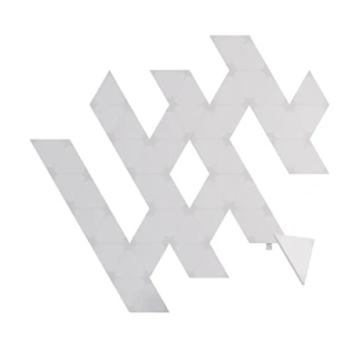 Abbildung von Nanoleaf Shapes Mini Triangle Erweiterungspack, 50 zusätzliche Dreieckigen LED Panels Smarte Modulare RGBW WLAN 16 Mio. Farben Wandleuchte Innen, Musik &amp; Bildschirm Sync, Funktioniert mit Alexa