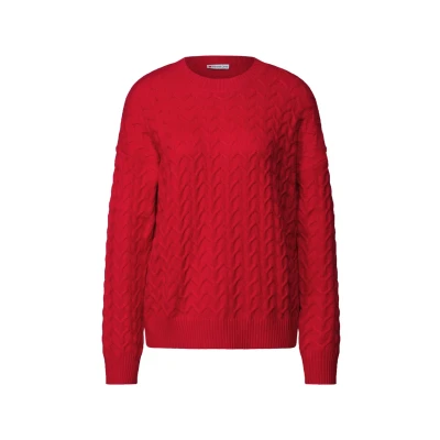Abbildung von Street One Strickpullover, Damen, Größe: 42, Rot