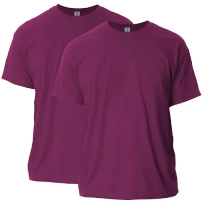 Abbildung von Gildan Unisex Erwachsene Ultra Cotton, Style G2000, Multipack T Shirt, Kastanienbraun, XL (2er Pack)