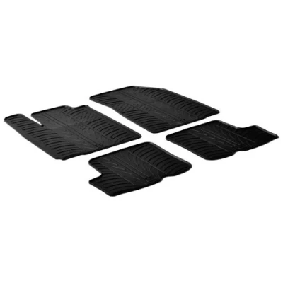 Abbildung von Gledring 0171 Fußmattensatz Gummi vorne und hinten 4 schwarz 750mm 550mm DACIA: Sandero I
