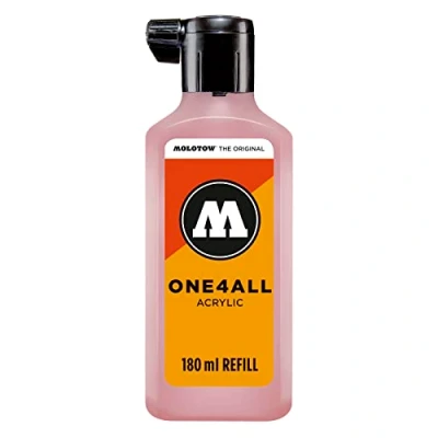 Abbildung von Molotow ONE4ALL Refill Acryl, Farbe 207 powder pastell 180ml, Nachfülltinte für Permanentmarker, 692.207