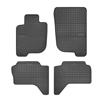 Abbildung von FROGUM 0483 Fußmattensatz Gummi vorne und hinten 4 schwarz Maßgefertigt MITSUBISHI: L200 / Triton IV Pickup