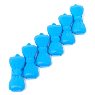Abbildung von Minihaarspange für Haustiere Haarschmuck Hundehaarspange 6 Stück Haarspangen hellblau 44