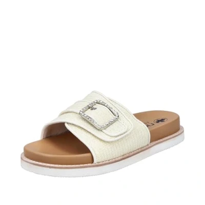 Abbildung von Rieker Pantolette flach, Damen, Größe: 37, Weiss Schuhe