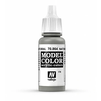Abbildung von Vallejo, Model Color, Acrylfarbe, 17 ml Naturstahl Metallic