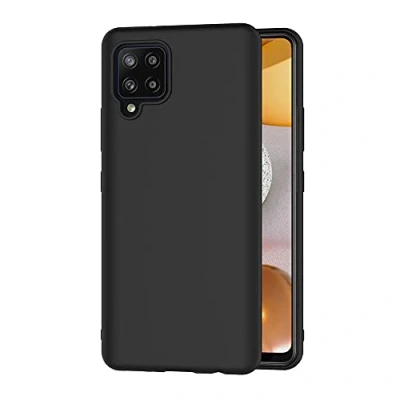 Abbildung von AICEK Hülle Compatible Samsung Galaxy A42 5G Schwarz Silikon Schutzhülle für Case TPU Bumper Handyhülle (6,6 Zoll)