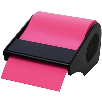 Abbildung von RNKVERLAG CT1907 Haftnotiz Rolle im Abroller, 60mm x 10m, nachfüllbar, brillantpink, 1 Stück