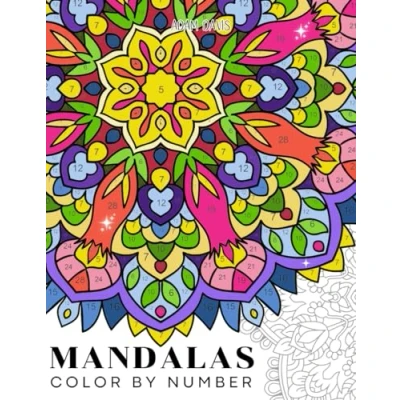 Abbildung von Mandalas Color by Number: A Relaxing Coloring Book for Adults with 48 Fun and Mindful Designs Stress Relief (Color Number Adults)