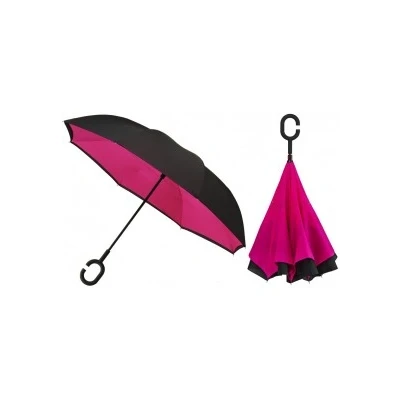 Abbildung von Impliva, Unisex Taschenschirm rosa schwarz/rosa onesize