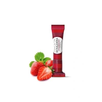 Abbildung von Ben &amp; Anna Vegane Lippenpflege für trockene Lippen mit Erdbeer Geschmack Nachhaltig verpackt Zertifizierte Naturkosmetik Ohne Plastikverpackung 1er Pack