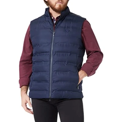 Abbildung von HACKETT LONDON Men&#039;s LW Gilet Jacket, Navy, M