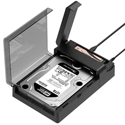 Abbildung von SABRENT M.2 SSD &amp; HDD Festplattengehäuse, 2,5&quot; 3.5&quot; SATA M2 NVMe Dock, USB C 10Gbps mit Offline Klonen (DS UFNC)