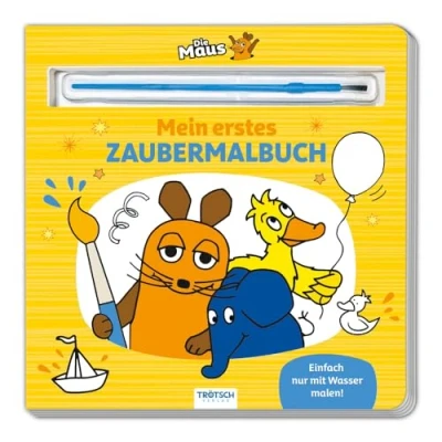 Abbildung von Trötsch Die Maus Malbuch mit Pinsel Mein erstes Zaubermalbuch: Ausmalbuch