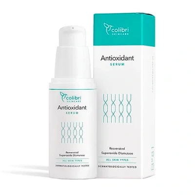 Abbildung von colibri skincare Antioxidant Serum 30ml Gesicht, Anti Aging und Hyperpigmentation Treatment, Hochdosiertes mit antioxidativer Wirkung, Altersflecken Entferner