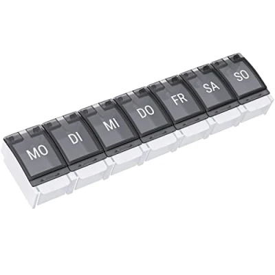 Abbildung von Wellgro Pillendose Tablettenbox 7 Tage mit Druckverschluss