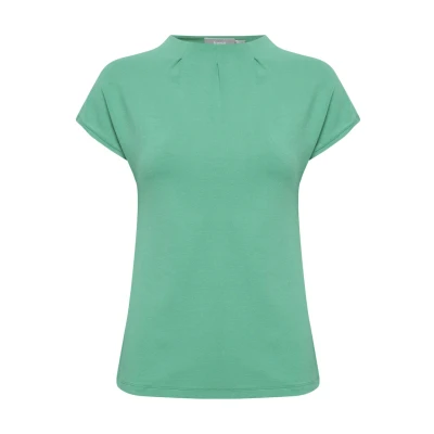 Abbildung von Fransa Frzaskater Tshirt basic, Damen, Größe: Large, Holly green