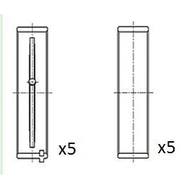 Abbildung von FAI AutoParts BM1019 STD Kurbelwellenlager MINI: Schrägheck, Countryman, PEUGEOT: 308 I SW