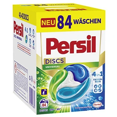 Abbildung von Persil 4in1 DISCS Universal Vollwaschmittel, Frisch, Flüssigkeit, 84 Waschladungen (2,1 kg)