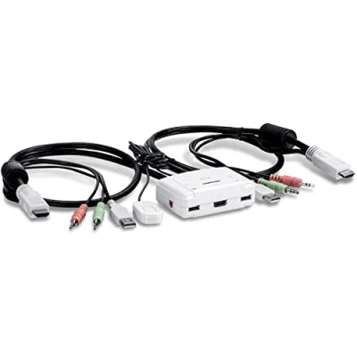 Abbildung von TRENDnet TK 215i 2 Port HDMI KVM Switch, Steuern von Computern über eine einzigen Bedienpult, Voll HD 1080p, und 3.5 mm Analog Audio