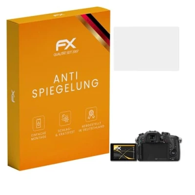 Abbildung von atFoliX Panzerfolie kompatibel mit Panasonic Lumix DMC GH3 Schutzfolie, entspiegelnde und stoßdämpfende FX Folie (3X)
