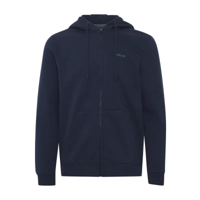 Abbildung von Blend Bhdownton Zipthrough Sweatjacke, Herren, Größe: 3XL, Dress blues