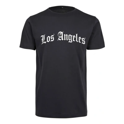 Abbildung von Mister TEE LOS Angeles Wording Tshirt print, Herren, Größe: Small, Navy