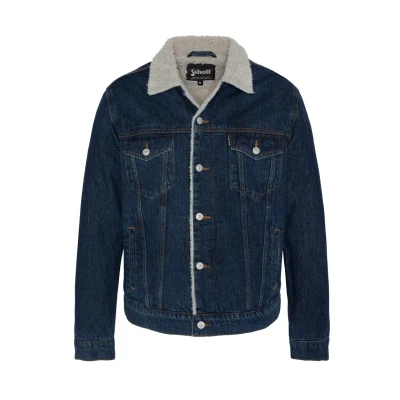 Abbildung von Schott Truck Jeansjacke, Herren, Größe: Small, Bleu