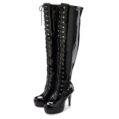 Abbildung von Lascana Plateaustiefel, Damen, Größe: 40, Schwarz Schuhe