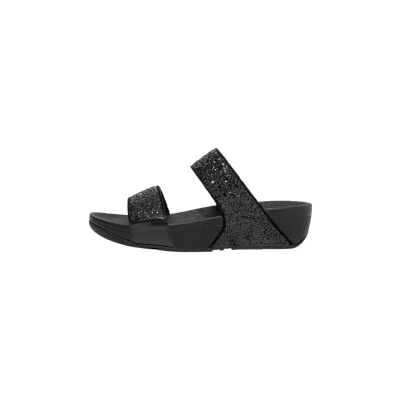 Abbildung von Fitflop LULU glitter Pantolette flach, Damen, Größe: 38, Black Schuhe