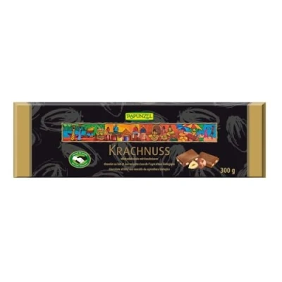 Abbildung von Rapunzel BIO Krachnuss Milchschokolade mit Haselnüssen, 1er Pack (1 x 300 g)