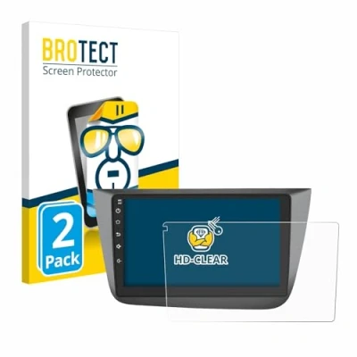 Abbildung von BROTECT (2 Stück Schutzfolie für Topway Android CarPlay (9&quot;) Displayschutz Folie Ultra Klar