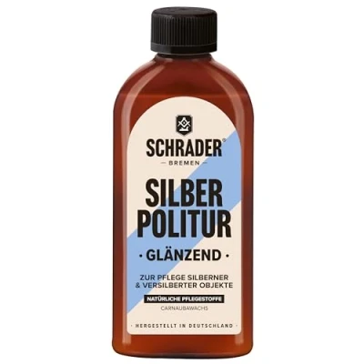 Abbildung von Schrader Silber Politur glänzend 250ml Schmuckreiniger (für Echtsilber und Versilbertes Made in Germany)