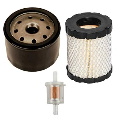 Abbildung von Carkio Ersetzt Luftfilter Ölfilter mit Kraftstofffilter für Briggs &amp; Stratton 492932 492056 492932S 695396 696854 795890 John Deere GY20577 AM125424 Kawasaki 49065 7007