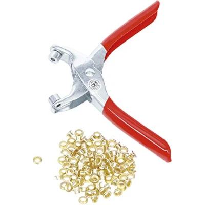 Abbildung von BGS TECHNIC Zangenset Ösenzange mit 100 Ösen, 4,5 mm