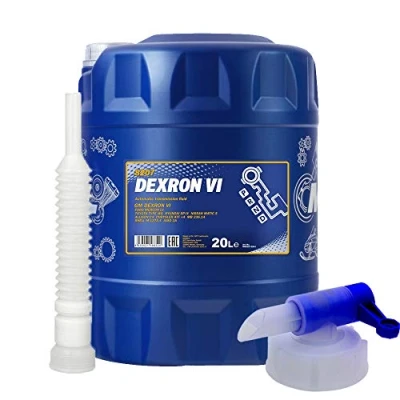 Abbildung von 20 Liter, MANNOL 8207 Dexron VI ATF Getriebeöl 236.14 + Ausgießer Zapfhahn (4,47/L)