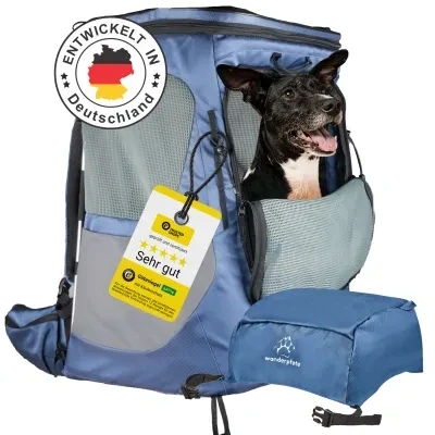 Abbildung von Wanderpfote Tiertransporttasche Daypack Hunderucksack Höhenverstellbarem Tragesystem