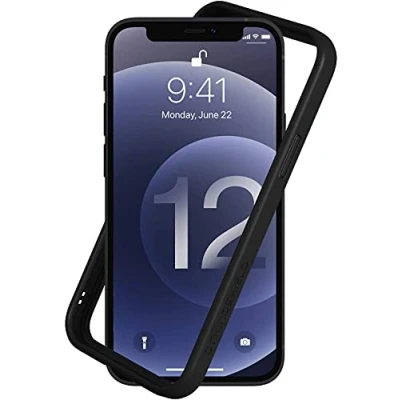 Abbildung von RhinoShield Bumper Case kompatibel mit [iPhone 12/12 Pro] CrashGuard NX Stoßdämpfende Schutzhülle im schlanken Design 3.5 Meter Fallschutz Schwarz