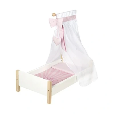 Abbildung von roba® Puppenbett Scarlett, inkl. textiler Ausstattung