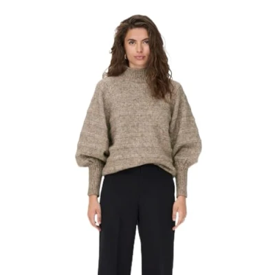 Abbildung von ONLY Celina LIFE L/S HIGH CC Strickpullover chestnut, Damen, Größe: 3XL, Chestnut