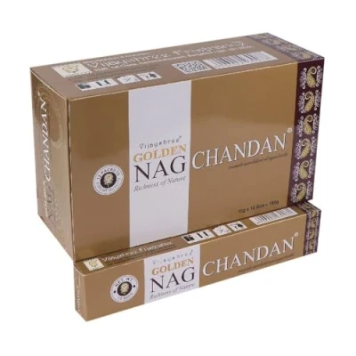 Abbildung von Vijayshree Räucherstäbchen Halter Incense &quot;Golden Nag Chandan&quot; 15gr.