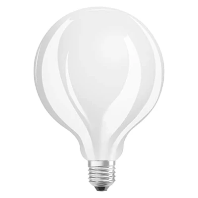 Abbildung von OSRAM LED Star GLOBE125, matte Filament Lampe in Globe Form mit 125mm Durchmesser, E27 Sockel, Warmweiß (2700K), 2452 Lumen, Ersatz für herkömmliche 150W Glühbirnen, 1er Pack