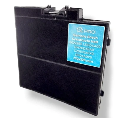 Abbildung von DL pro Aktivkohlefilter 232x226mm passend für Siemens Bosch Constructa Neff 11022296 LZ10DXA00 DWZ0DX0A0 CZ51DXA0X0 Z51DXA0X0 Dunstabzugshaube