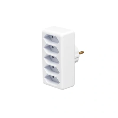 Abbildung von Multistecker Adapterstecker Schutzkontakt Verteiler Mehrfachstecker 5 Fach (5 Euro)