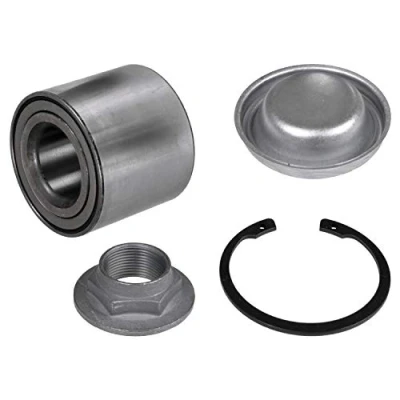 Abbildung von FEBI BILSTEIN 100506 Radlagersatz Hinterachse links, rechts mit Fettkappe, Sicherungsring 62 Kegelrollenlager PEUGEOT: 3008 I