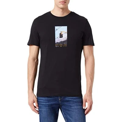 Abbildung von Jack &amp; Jones Men&#039;s JORBOOSTER Tee SS Crew Neck July 22 T Shirt, Black, L